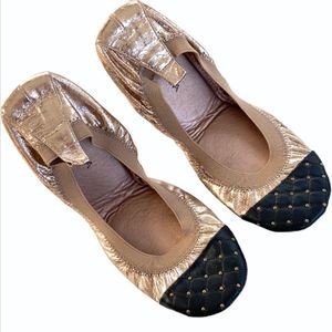 Yosi Samra leather foldable flats